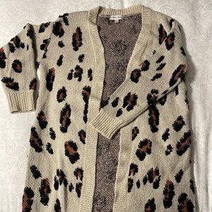 Knox Rose Leopard Print Cardigan